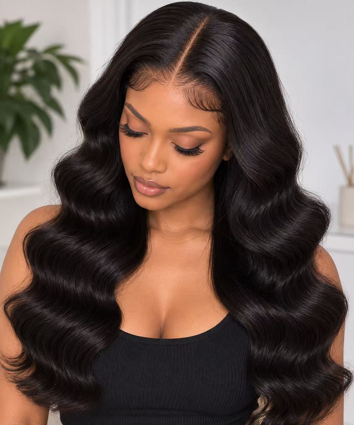 5×5 HD Lace Body Wave Human Hair Closure – Natural Black