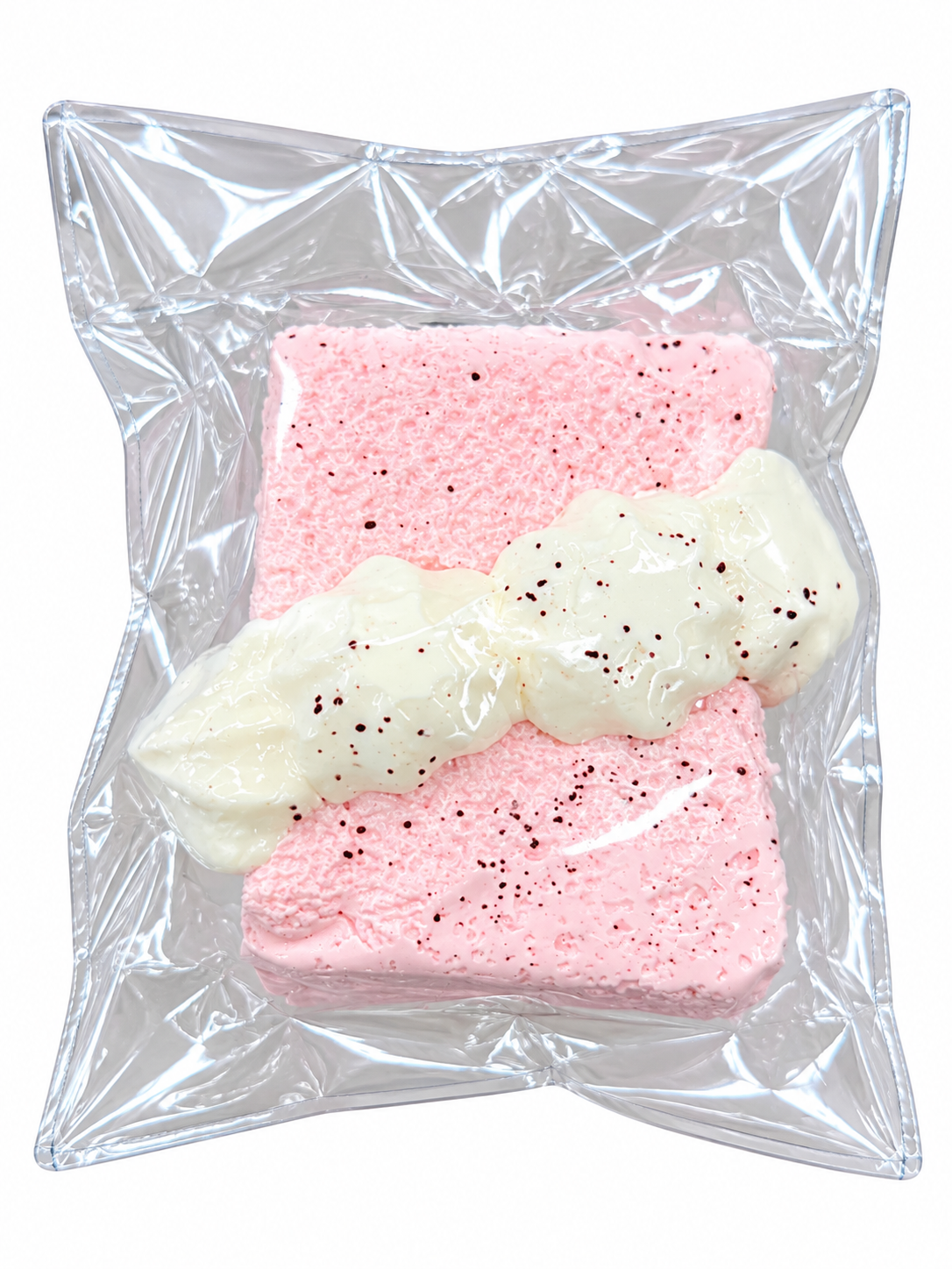 Pink Strawberry Cream Cake Squishy Toy