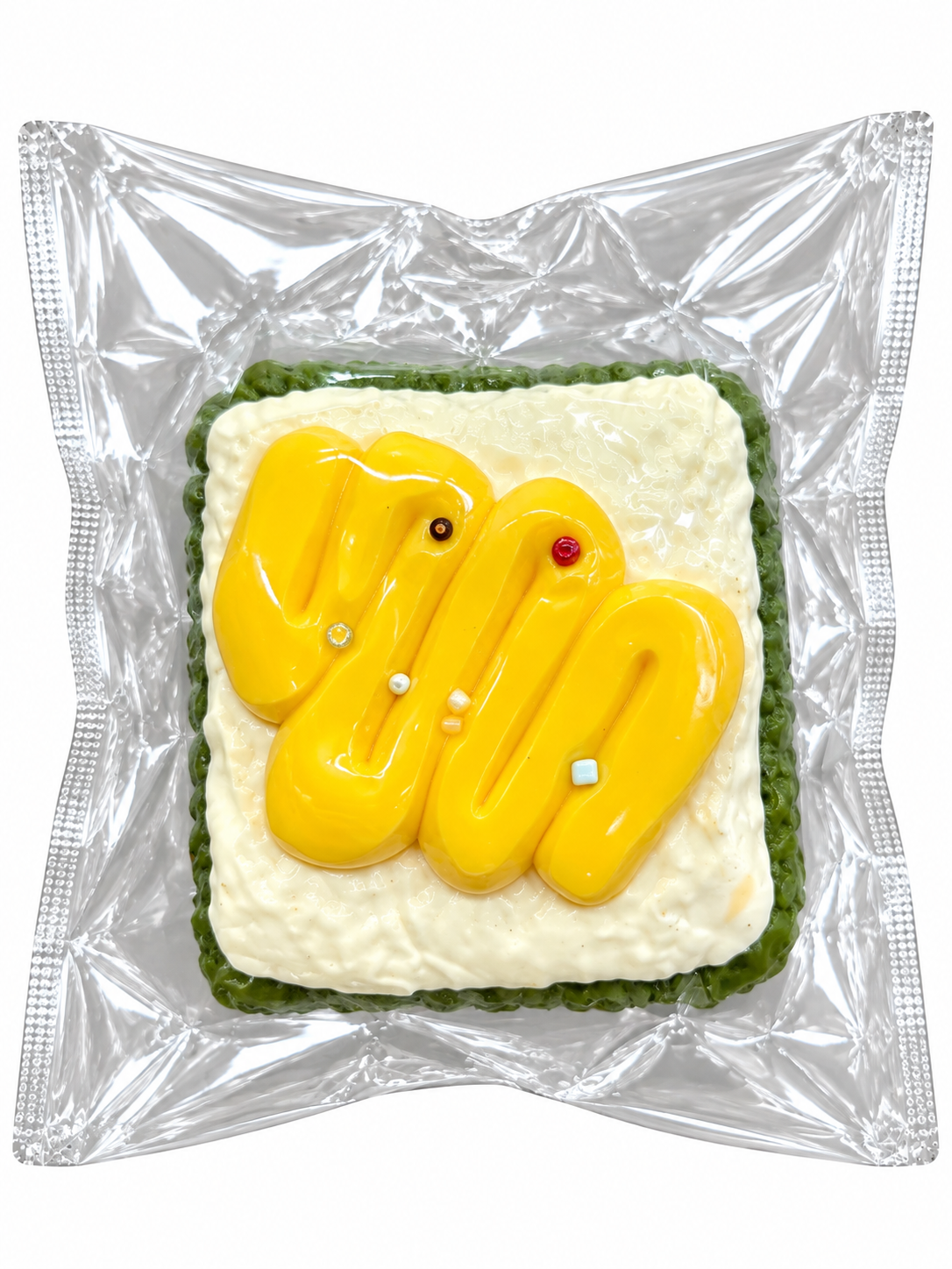 Mustard Sauce Toast Squishy Toy – Cute Food Design