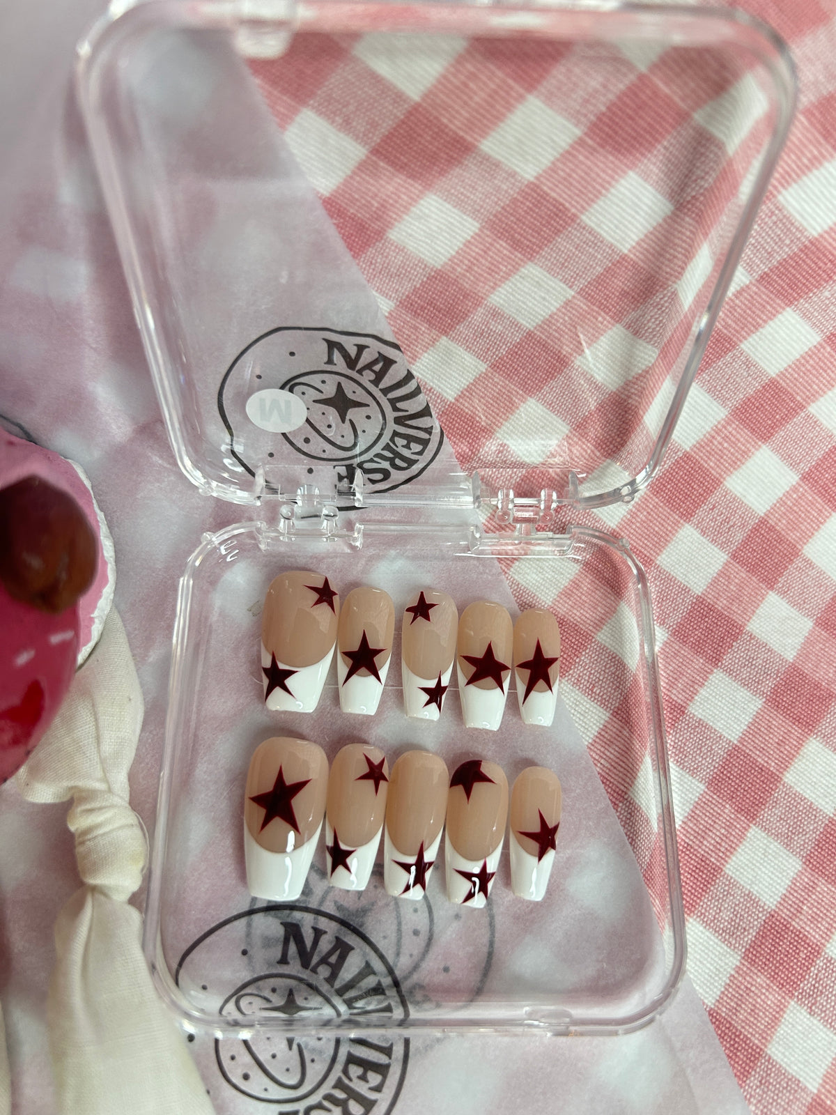 Nude Pink Star Press-On Nails