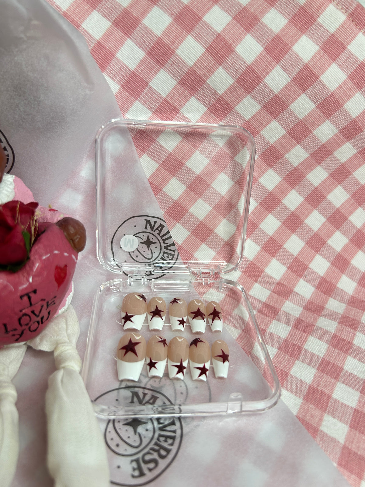 Nude Pink Star Press-On Nails