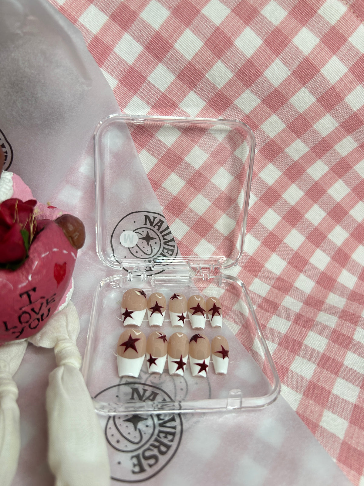 Nude Pink Star Press-On Nails