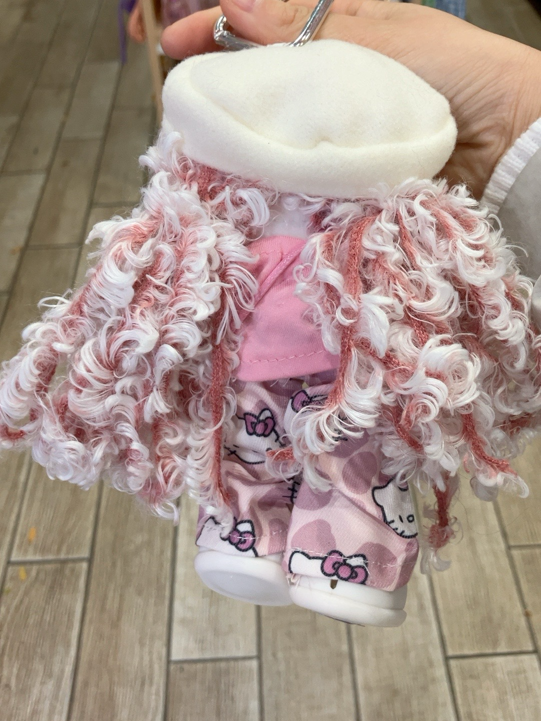 Pink Plush Doll with Outfit
