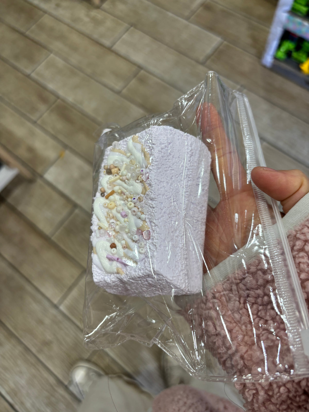 Pink Sprinkle Dessert Squishy Toy