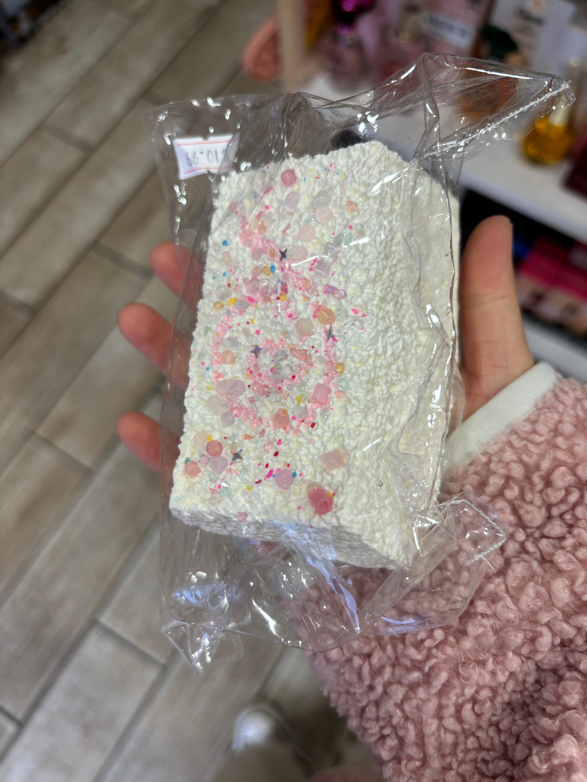 Sprinkle Marshmallow Cake Bar Squishy Toy