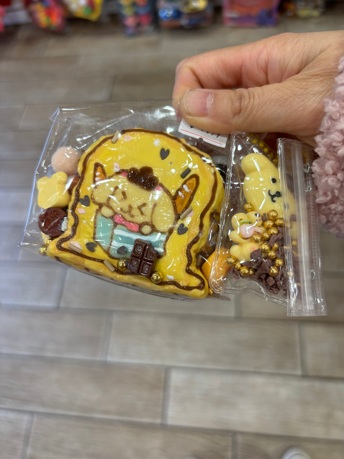Cute Puppy Chocolate Waffle Bag Charm