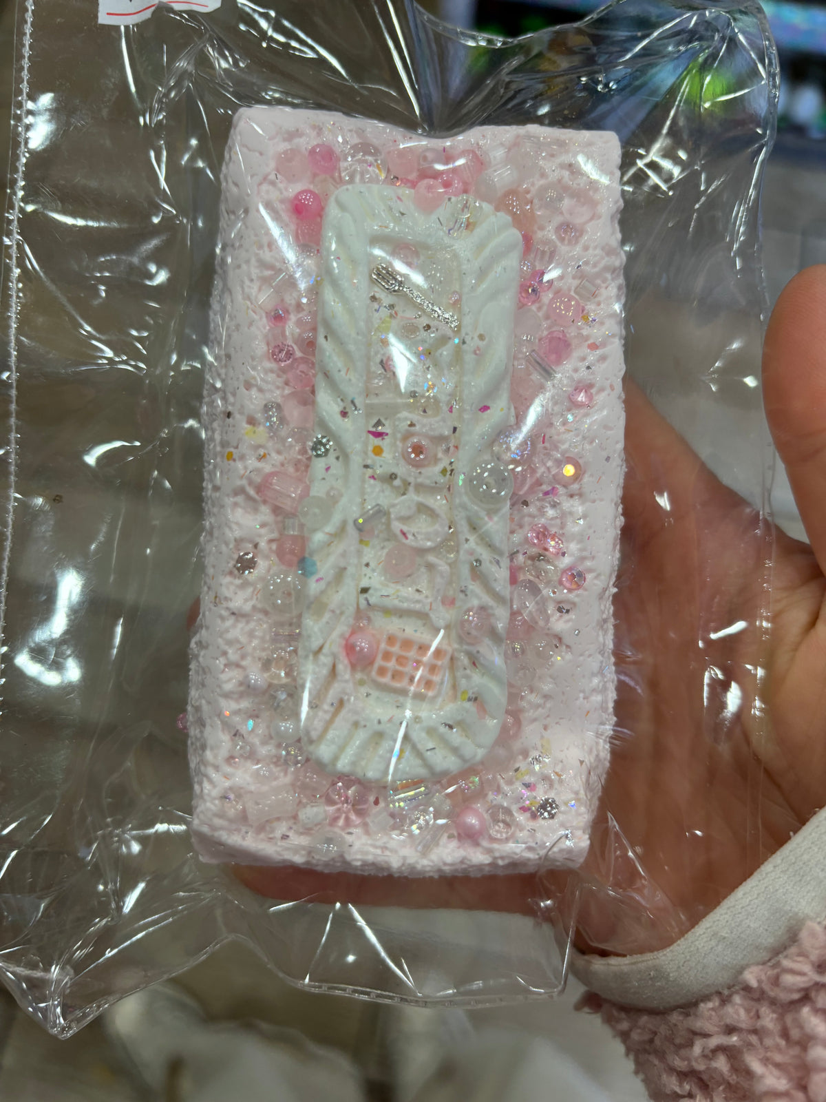 Pink Dessert Cake Squishy Toy – Cute Pastel Design