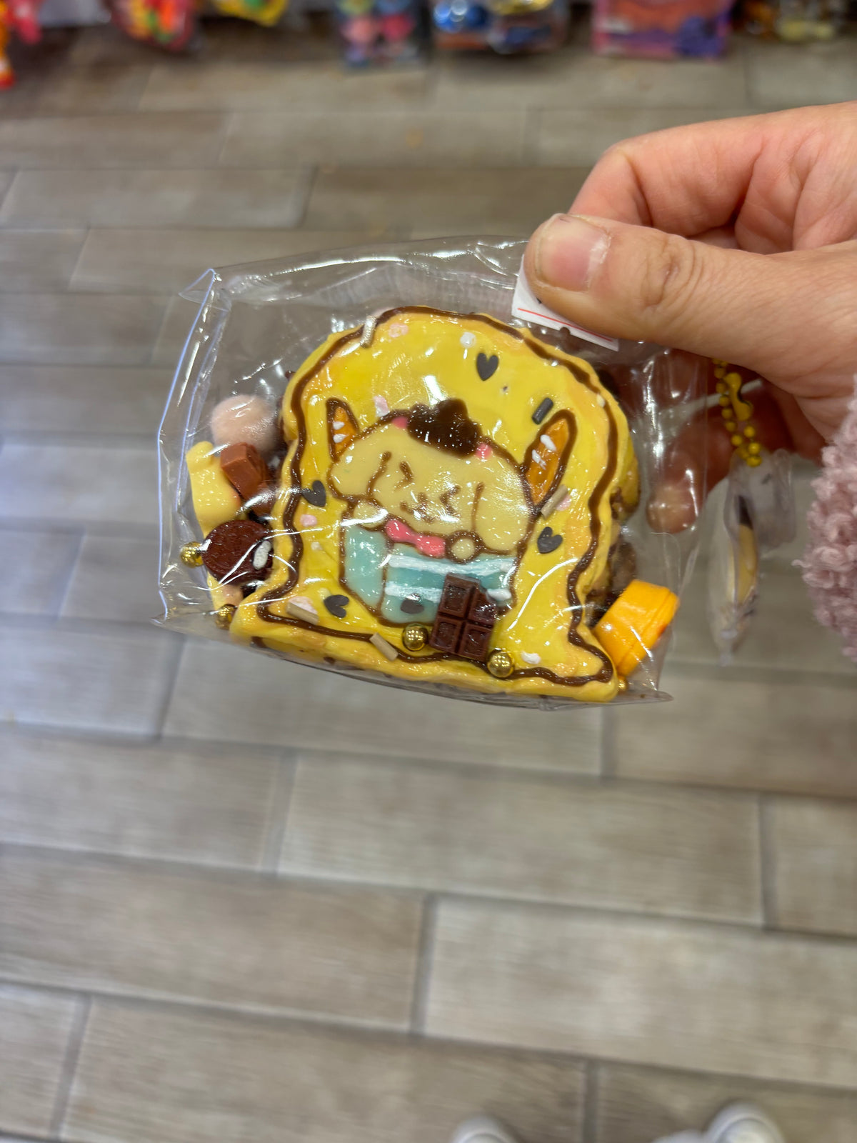 Cute Puppy Chocolate Waffle Bag Charm