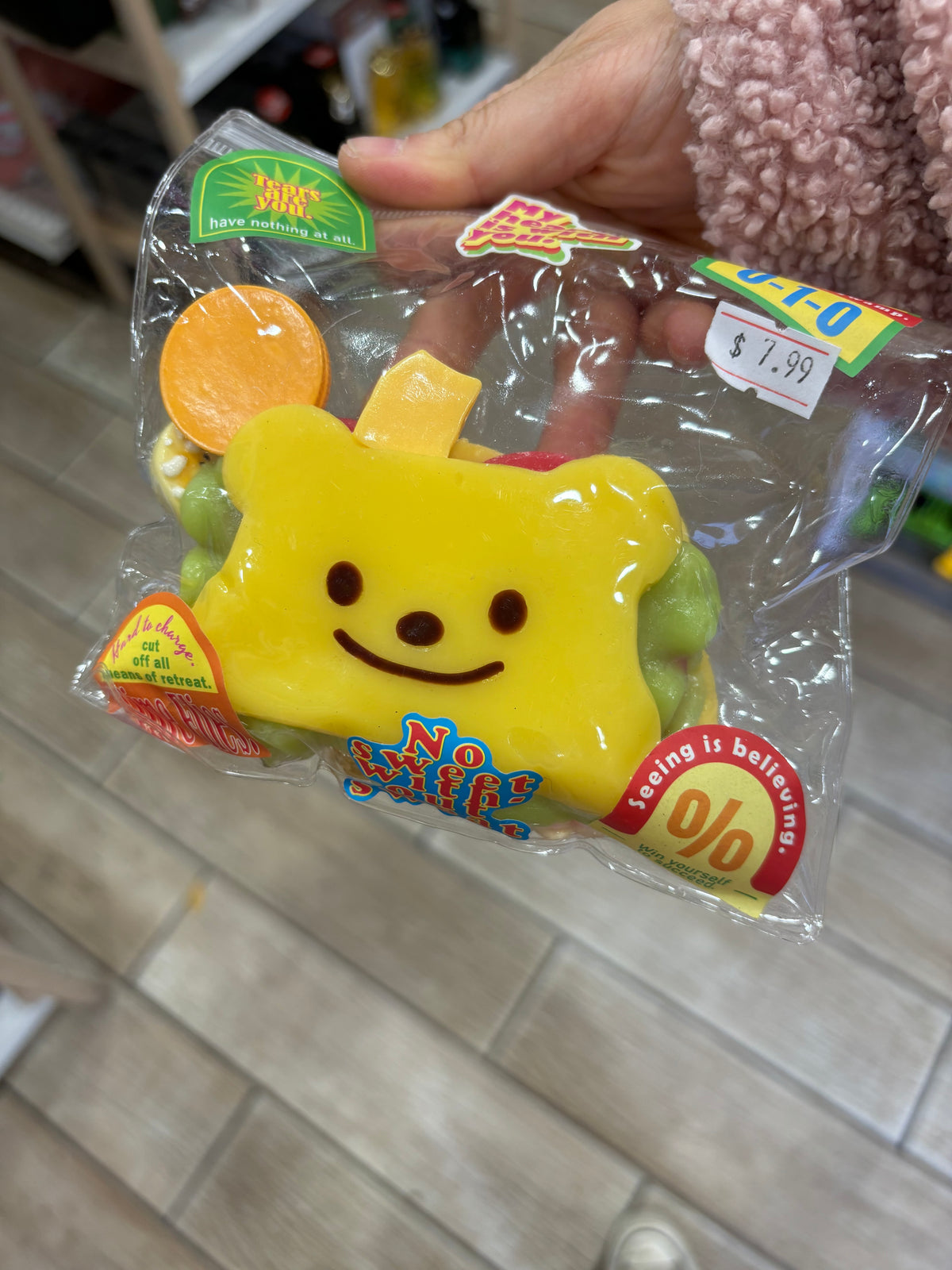 Yellow Smiley Face Candy Novelty Toy Set