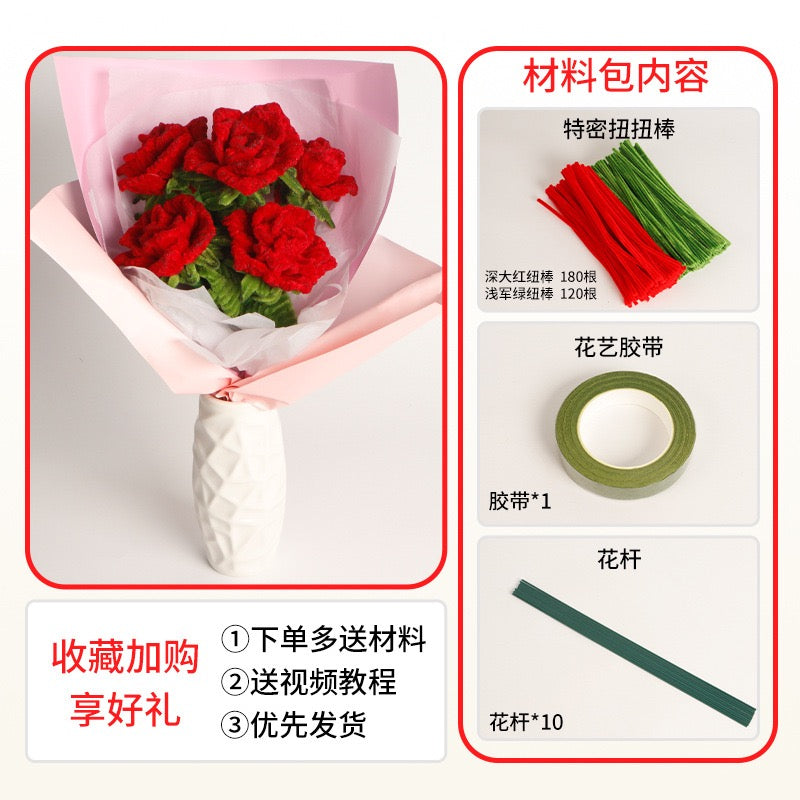 Artificial Flower Bouquet – Decorative Faux Flowers for Home & Office