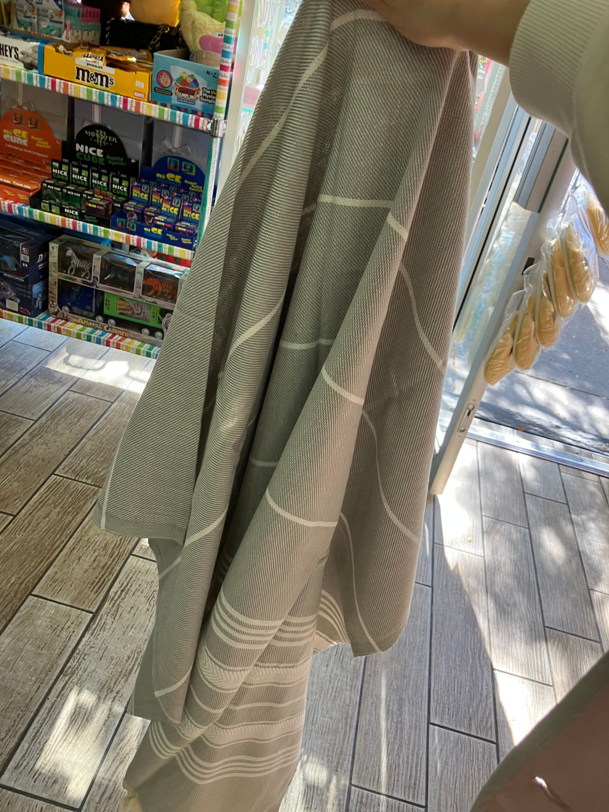 Turkish Cotton Shower Towel with Decorative Fringe