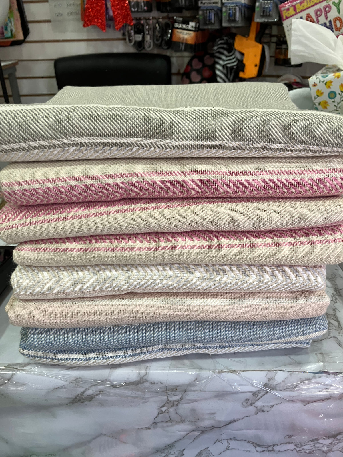 Turkish Cotton Shower Towel with Decorative Fringe