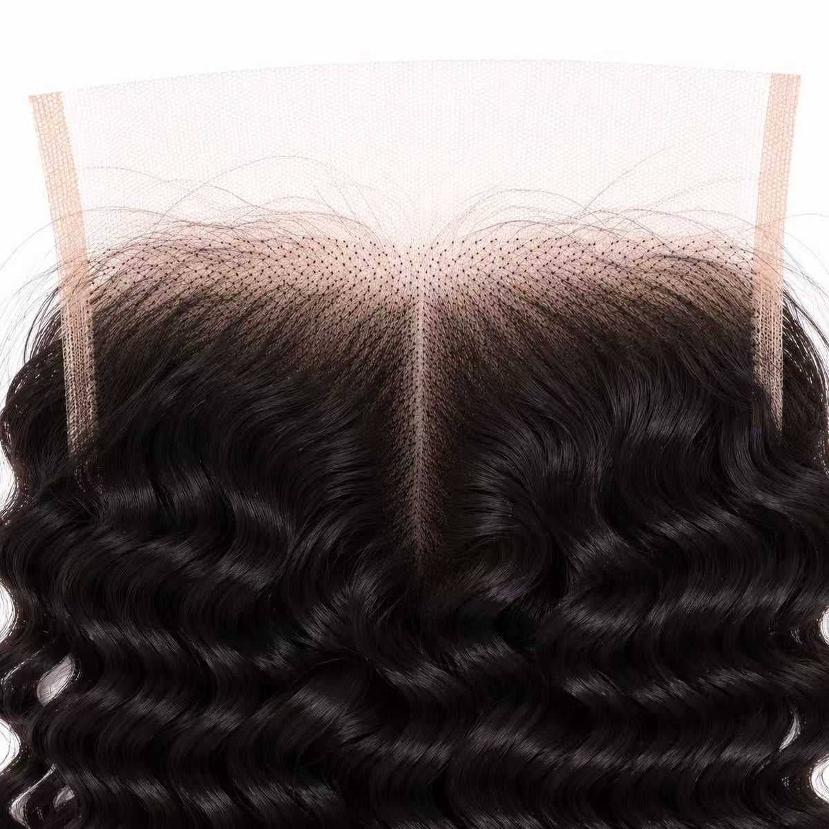 5×5 HD Lace Deep Wave Human Hair Closure – Natural Black