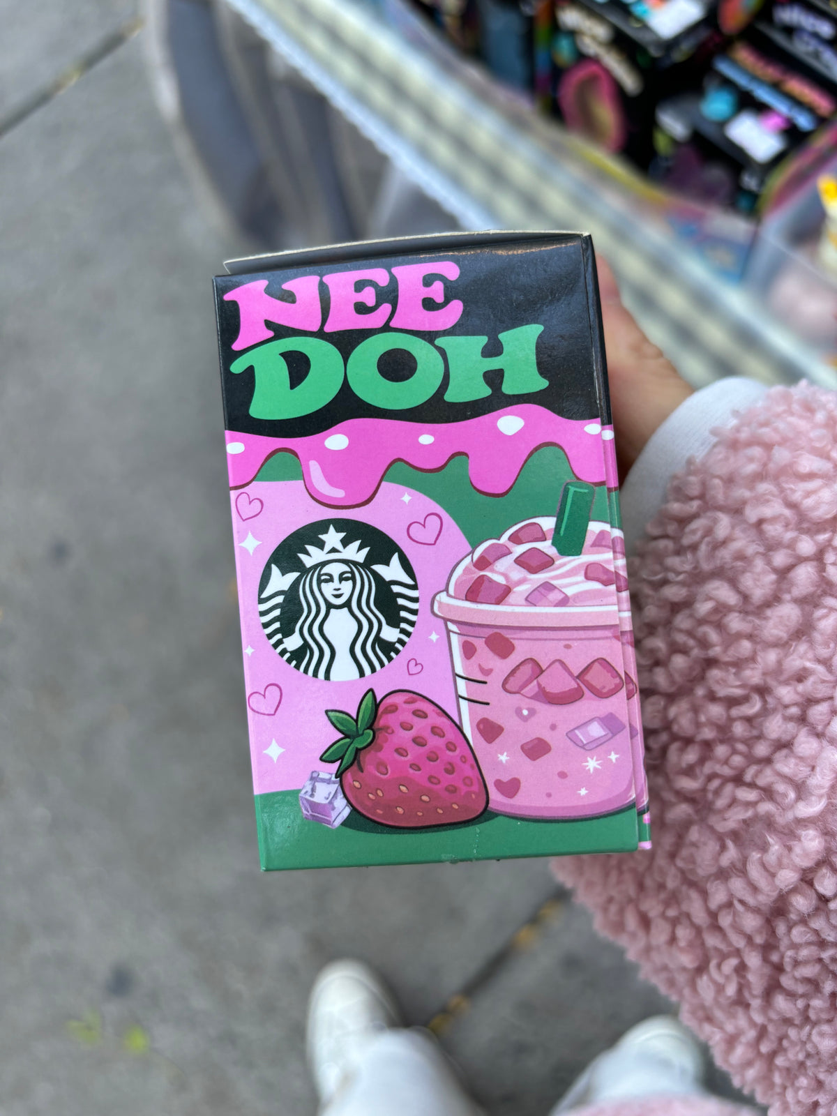 NeeDoh Pink Strawberry Drink Squish