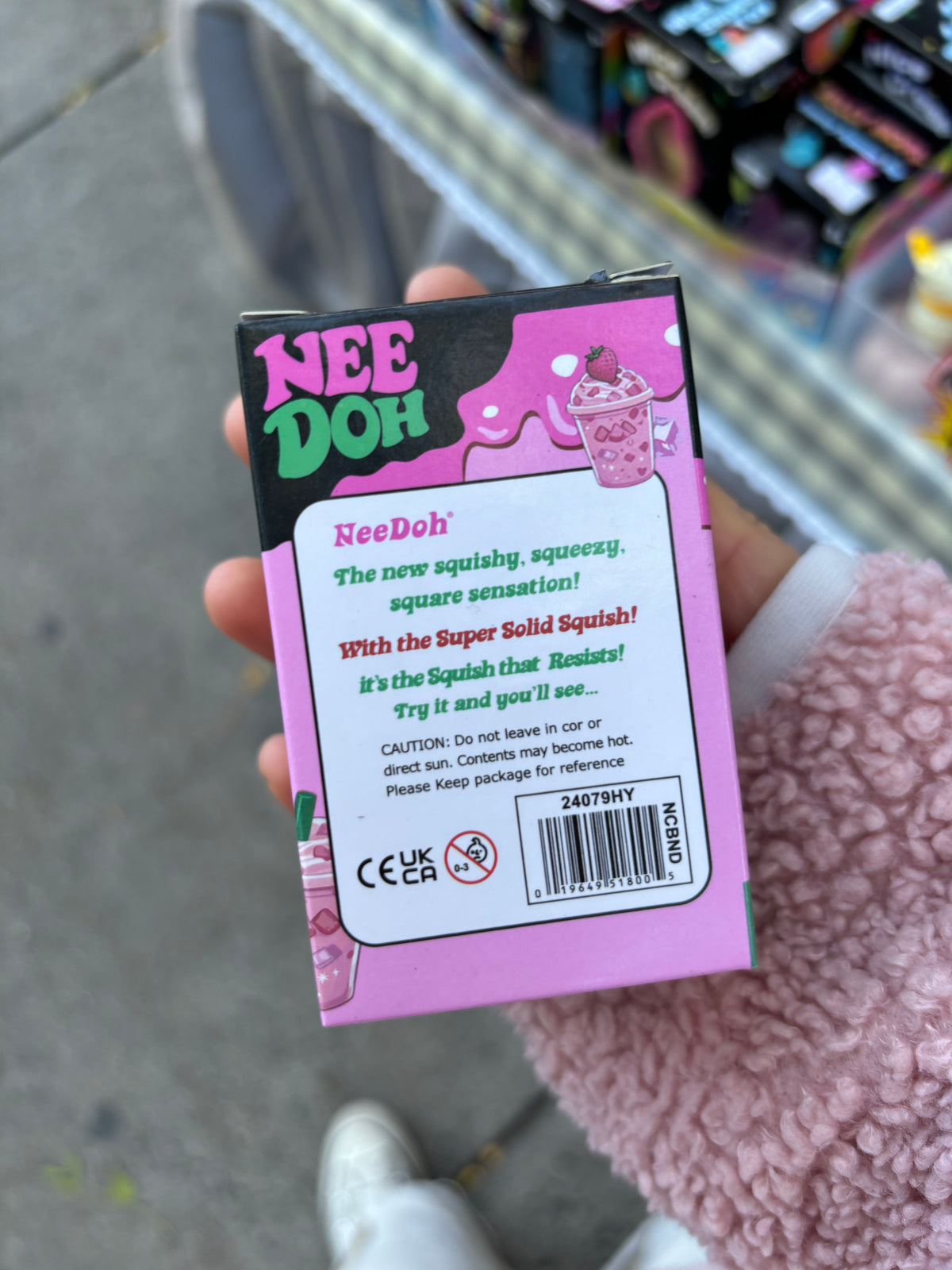 NeeDoh Pink Strawberry Drink Squish