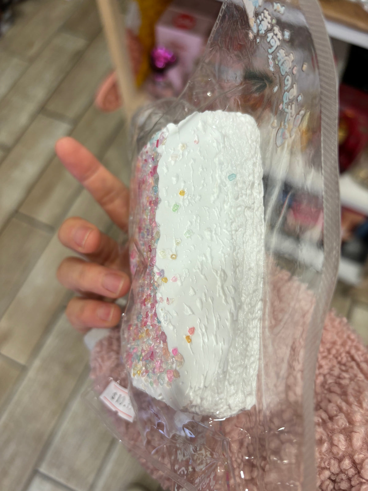 Sprinkle Marshmallow Cake Bar Squishy Toy