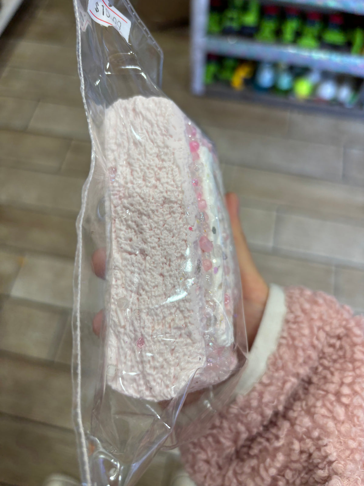 Pink Dessert Cake Squishy Toy – Cute Pastel Design