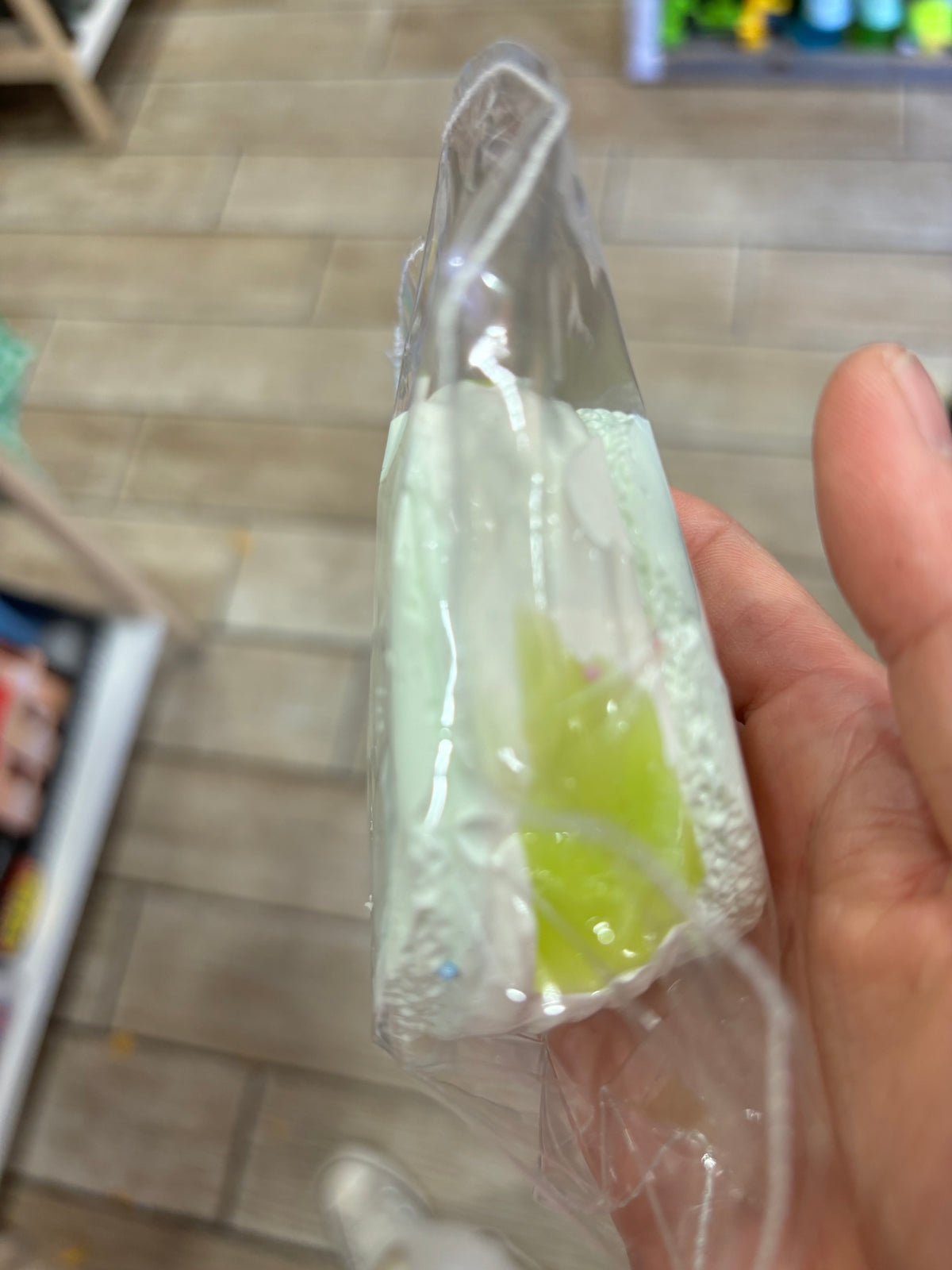 Mint Green Lemon Cake Squishy Toy