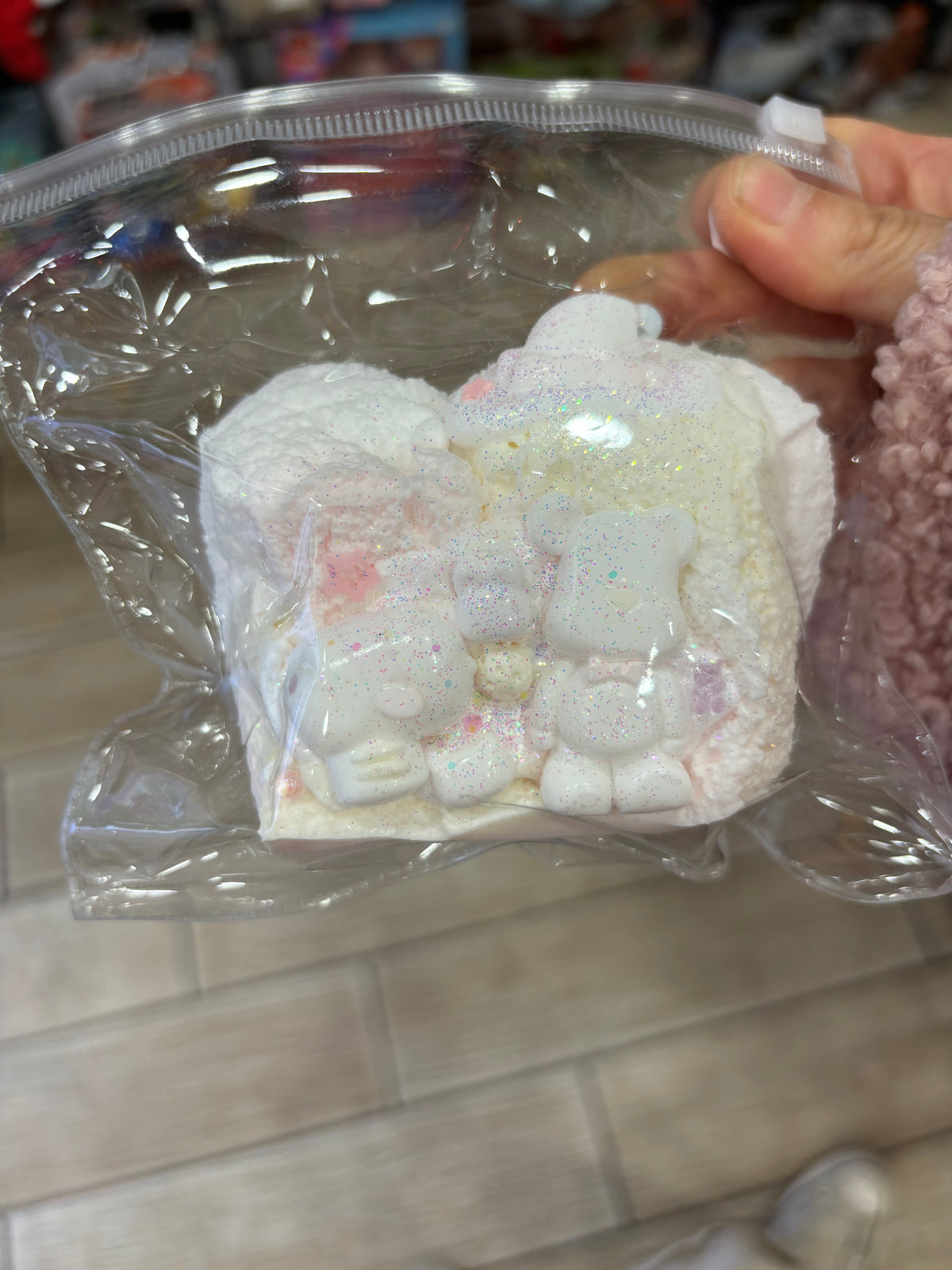 Cute Bunny Cream Dessert Squishy Toy Set – Pastel Kawaii