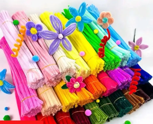 Colorful Chenille Stems Pipe Cleaners for DIY Crafts