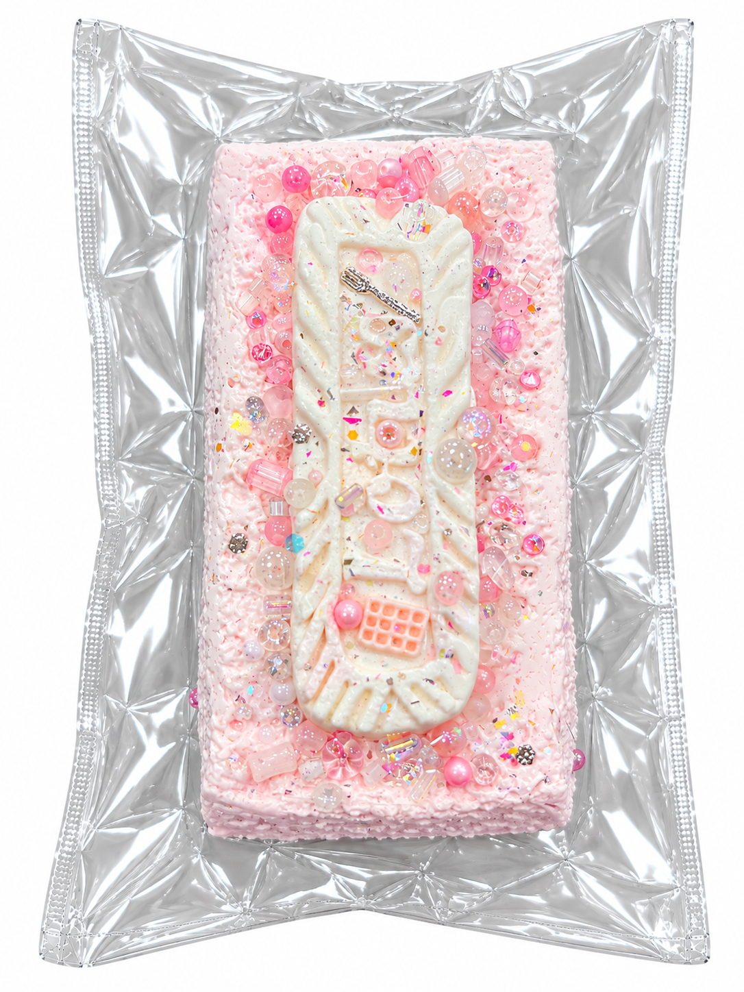 Pink Dessert Cake Squishy Toy – Cute Pastel Design