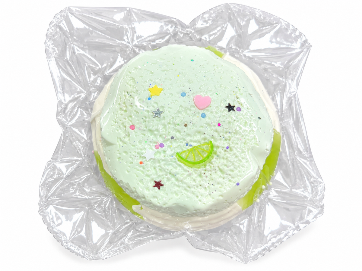 Mint Green Lemon Cake Squishy Toy