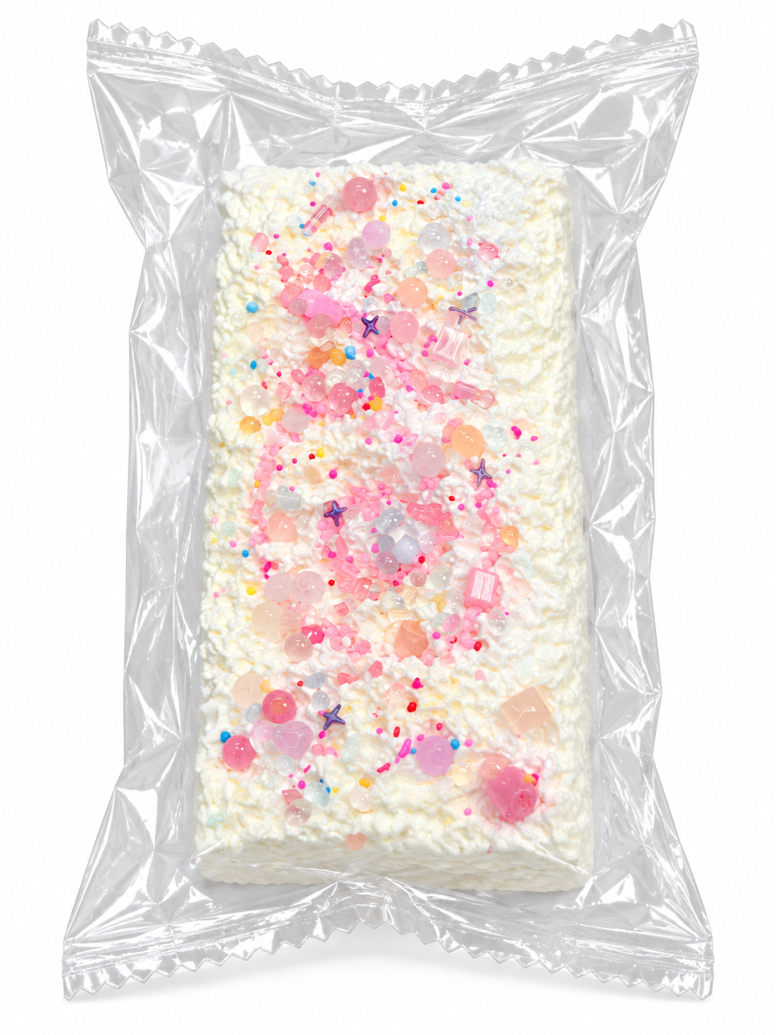 Sprinkle Marshmallow Cake Bar Squishy Toy